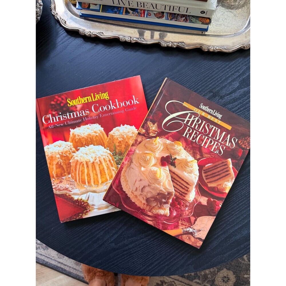 Vintage Southern Living Christmas Cookbooks |Holiday Recipes, Cozy Kitchen Decor